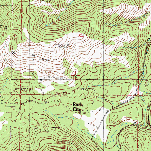Topographic Map of SE SW Section 9 Mine, MT