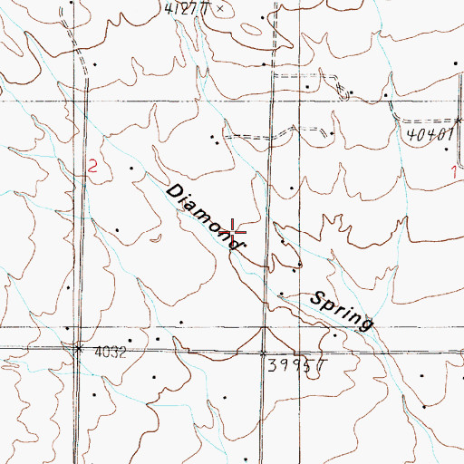 Topographic Map of NW SW Section 25 Mine, MT