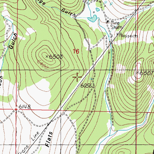 Topographic Map of Bald Butte Millsite, MT
