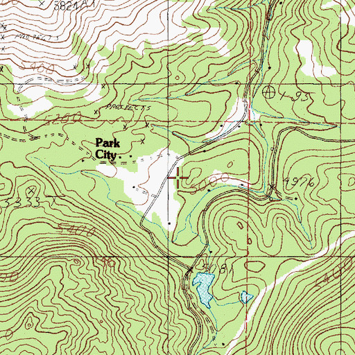 Topographic Map of NE NE Section 16 Mine, MT