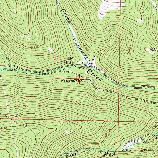 Topographic Map of MS 9351 Mine, MT