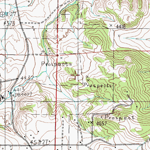 Topographic Map of Green Bird Mine, MT