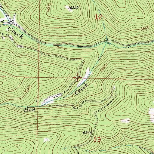 Topographic Map of NE NW Section 13 Mine, MT
