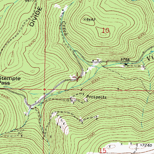 Topographic Map of SE SW Section 10 Mine, MT