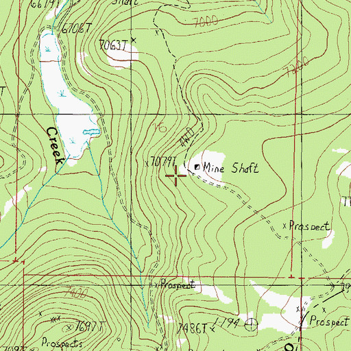 Topographic Map of Pilgrim, MT