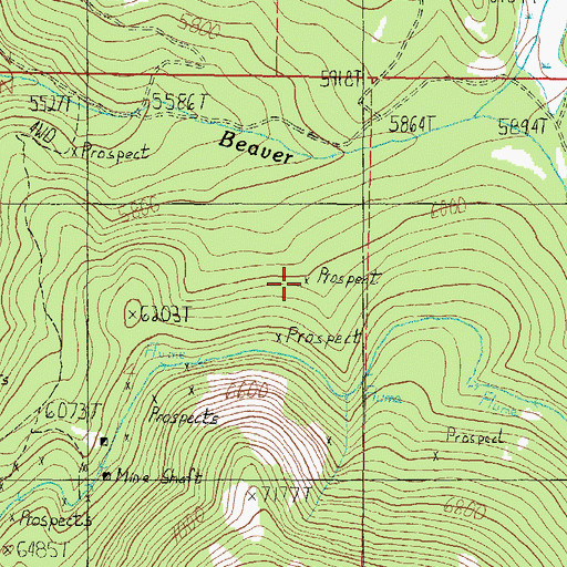 Topographic Map of SE NE Section 4, MT