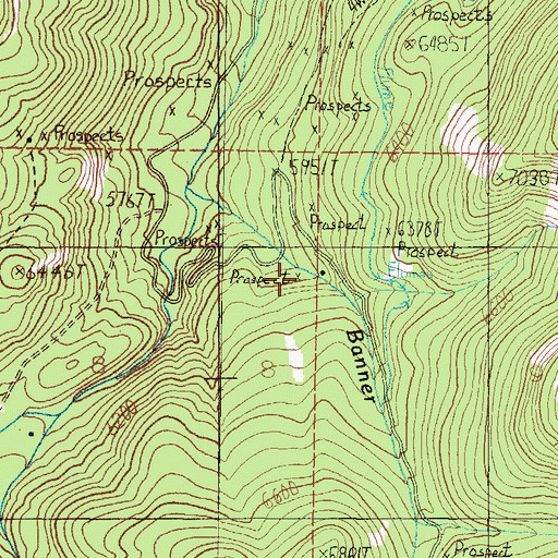 Topographic Map of Helena, MT