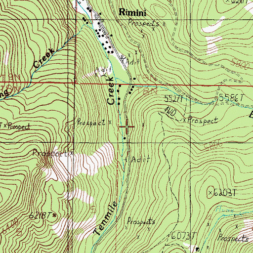 Topographic Map of Knight Gwinne, MT
