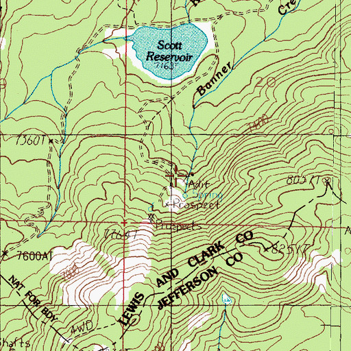 Topographic Map of Peter, MT