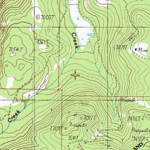 Topographic Map of Lulu, MT