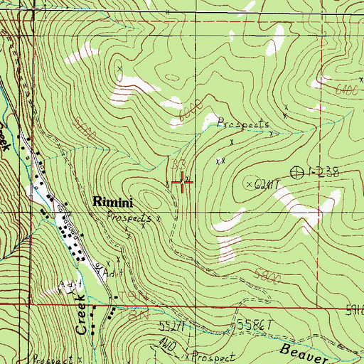 Topographic Map of H Grattan, MT