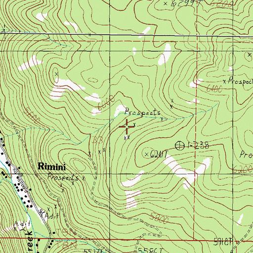 Topographic Map of SE NE Section 33, MT