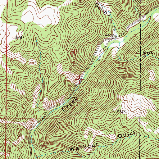 Topographic Map of NW SE Section 30 Mine, MT