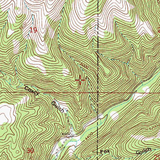 Topographic Map of SE SE Section 19 Mine, MT