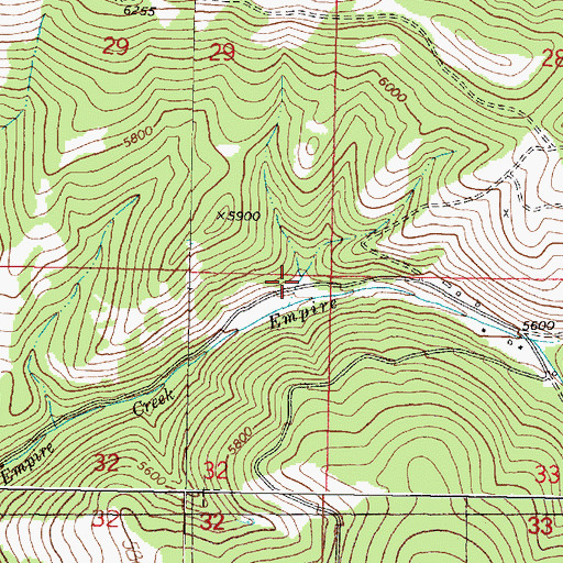 Topographic Map of SE SE Section 29 Mine, MT