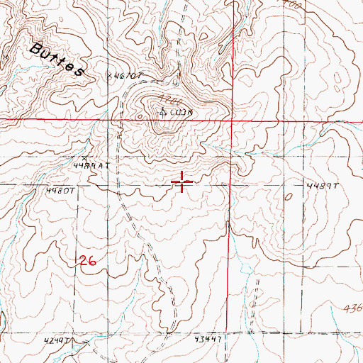 Topographic Map of SE NE Section 10 Mine, MT