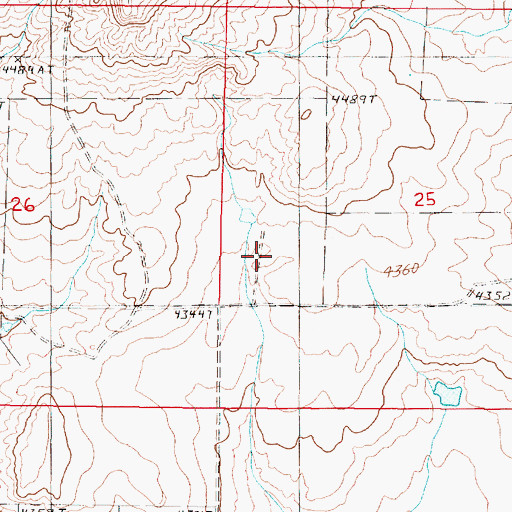 Topographic Map of NW NW Section 11 Mine, MT
