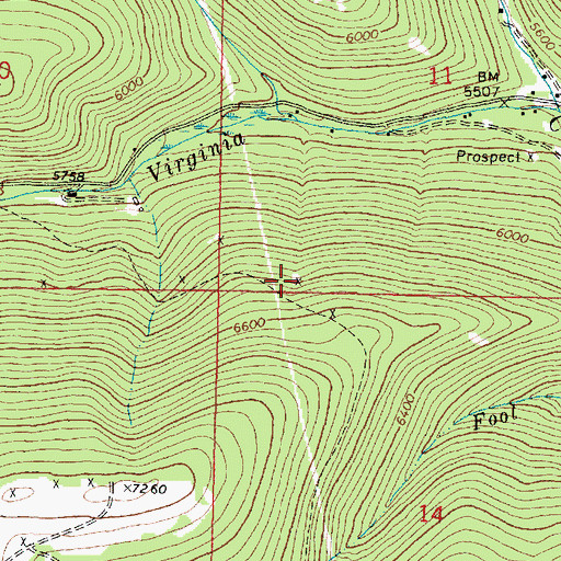 Topographic Map of Alpha-Omega Mine, MT