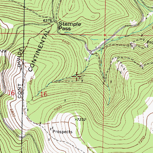 Topographic Map of SE NE Section 16 Mine, MT