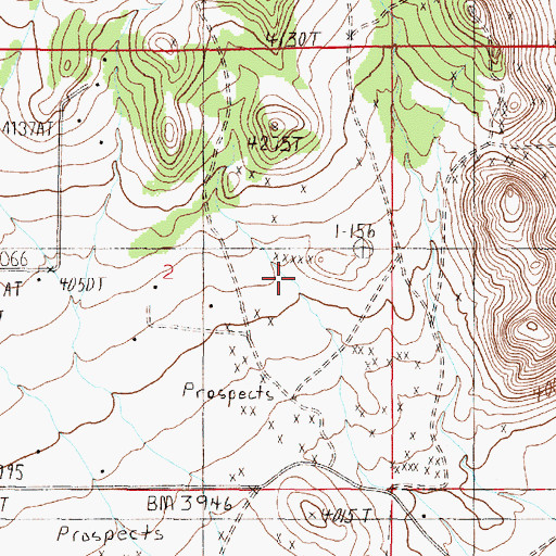 Topographic Map of SE NE Section 2 Mine, MT