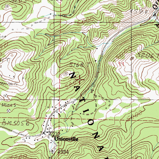Topographic Map of SW SW Section 11 Mine, MT
