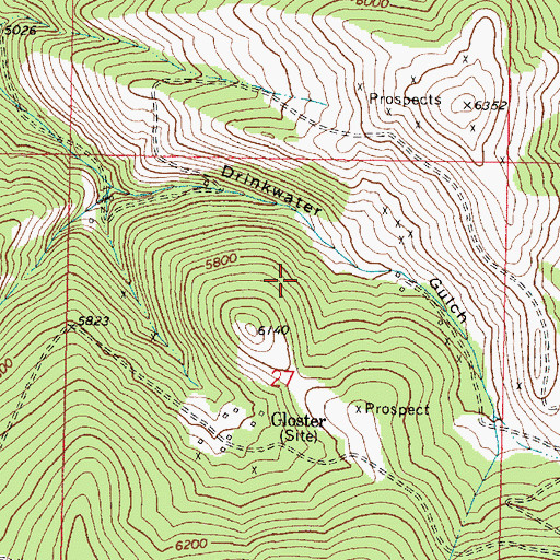 Topographic Map of Z-G Number 18 Mine, MT