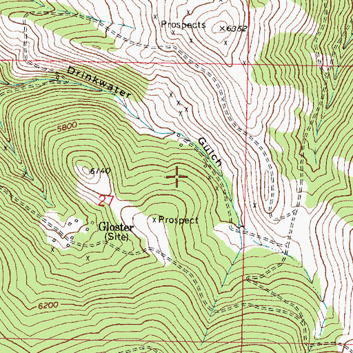 Topographic Map of SE NE Section 27 Mine, MT