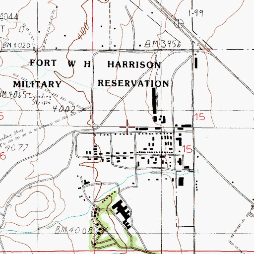 Topographic Map of Looby Mine, MT