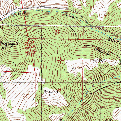 Topographic Map of Good Luck Mine, MT