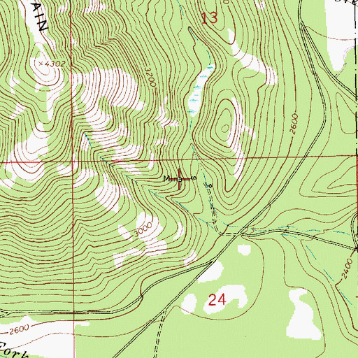 Topographic Map of Bimetalic Mine, MT