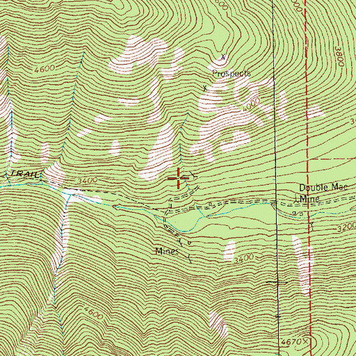 Topographic Map of Victor-Empire Mine, MT