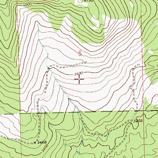 Topographic Map of Strad Beck Mine, MT
