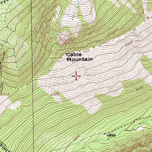Topographic Map of Half Moon Mine, MT