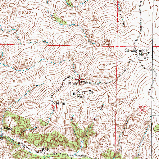 Topographic Map of NE Section 31 Mine, MT