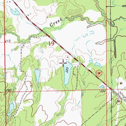 Topographic Map of McGraw Pond Dam, AR