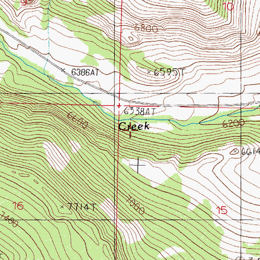 Topographic Map of NW NW Section 18 Mine, MT