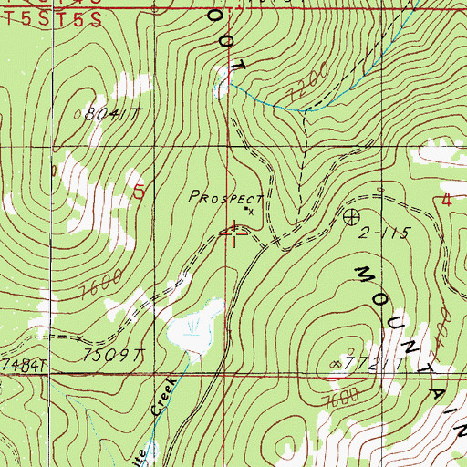 Topographic Map of NW SW Section 4 Mine, MT