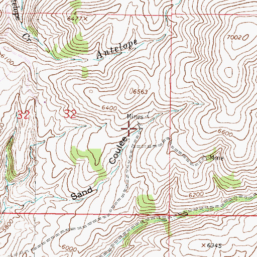 Topographic Map of Latest Out Mine, MT