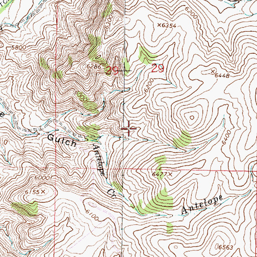 Topographic Map of Horse Creek Quartz Mine, MT