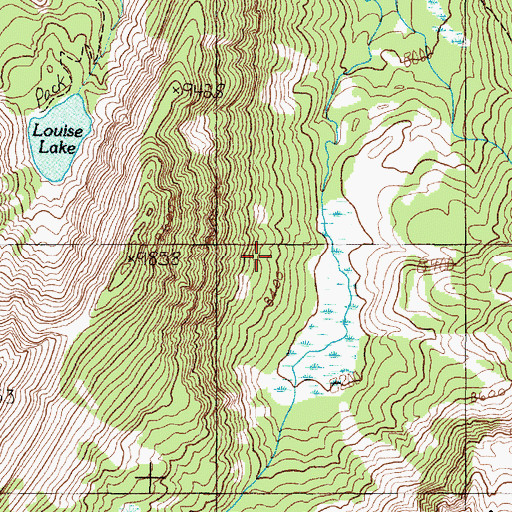 Topographic Map of SW NE Section 12 Mine, MT