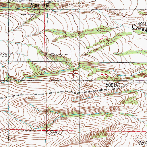 Topographic Map of Frisbe Mine, MT