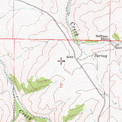 Topographic Map of Regal Mine, MT