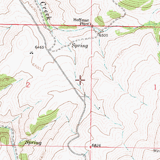 Topographic Map of Hoffman Place Mine, MT