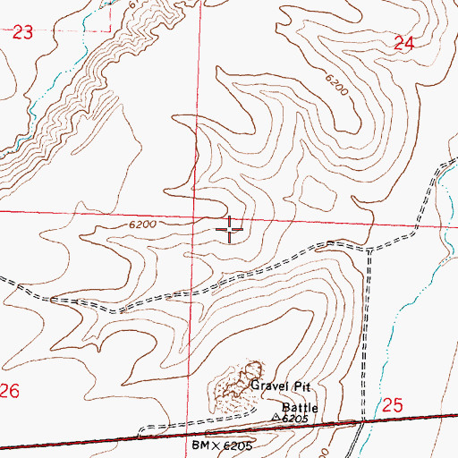 Topographic Map of Eastern Pacific Mine, MT