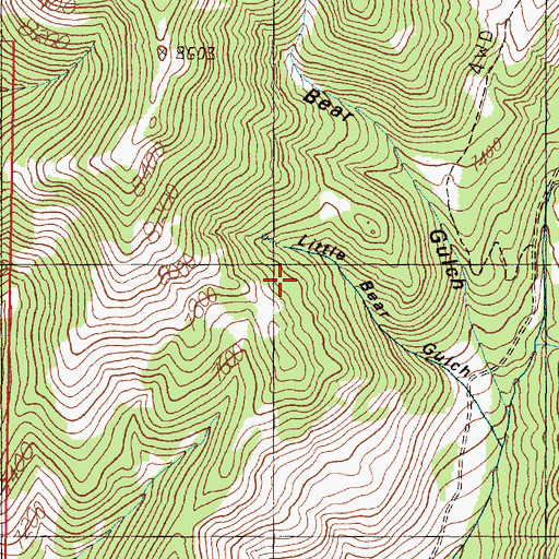Topographic Map of West Section 28 Mine, MT