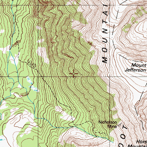 Topographic Map of South Section 6 Mine, MT