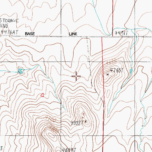 Topographic Map of Maltby Mound II Mine, MT