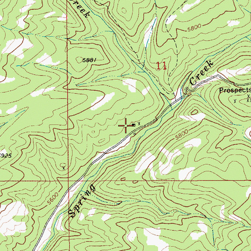 Topographic Map of Lucky Boy Mine, MT