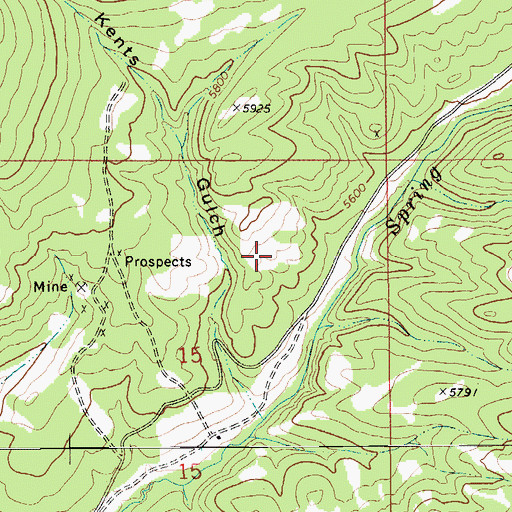Topographic Map of NW NE Section 15 Mine, MT
