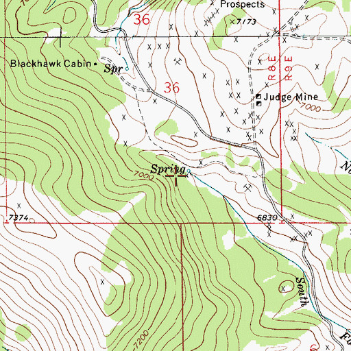 Topographic Map of Bond Holder Mine, MT